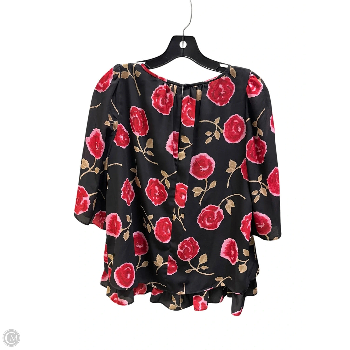 Top Short Sleeve Designer By Kate Spade In Floral Print, Size: S