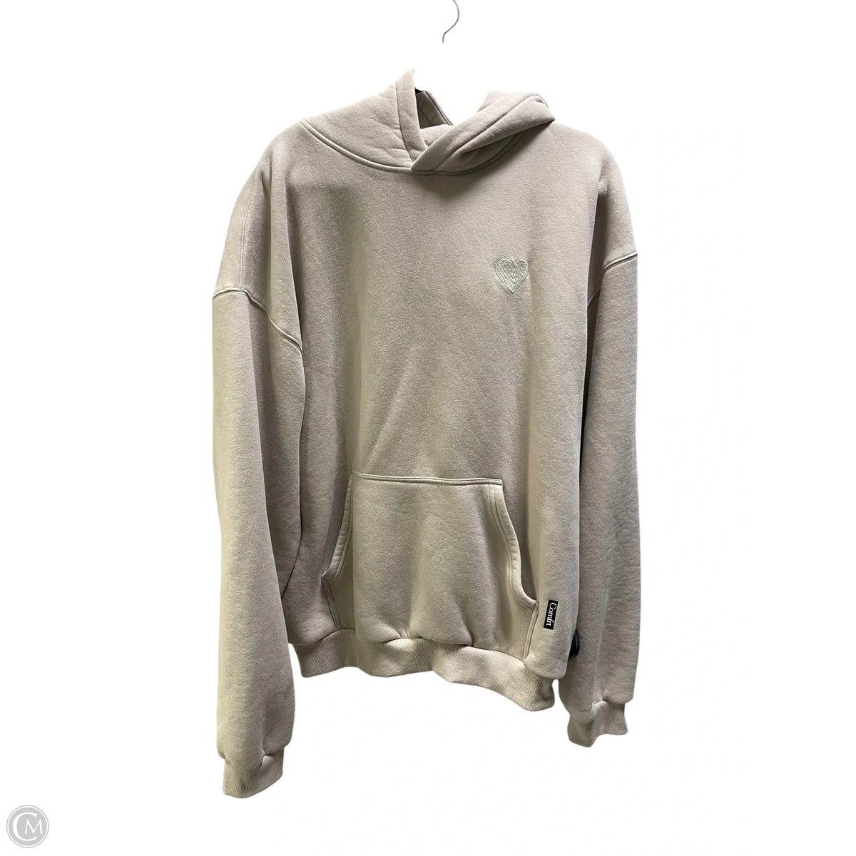 Sweatshirt Hoodie By Comfrt In Beige, Size: Xl