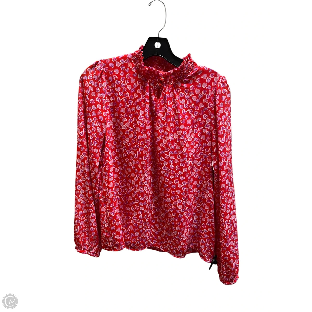 Top Long Sleeve By J. Crew In Red, Size: S