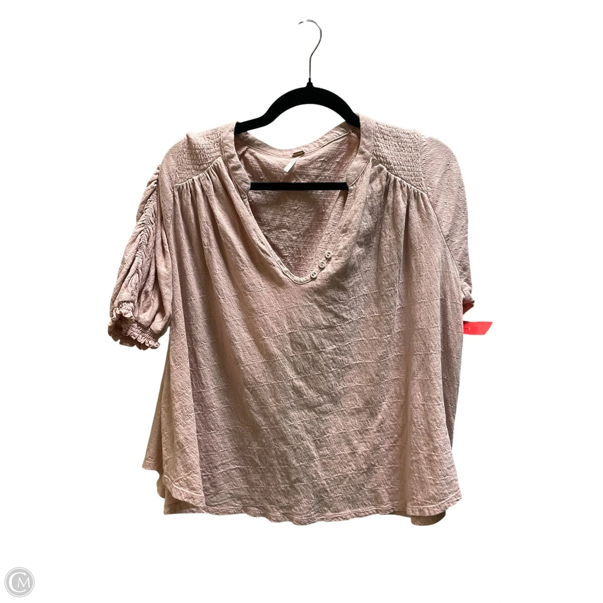 Top Short Sleeve By Free People In Pink, Size: M