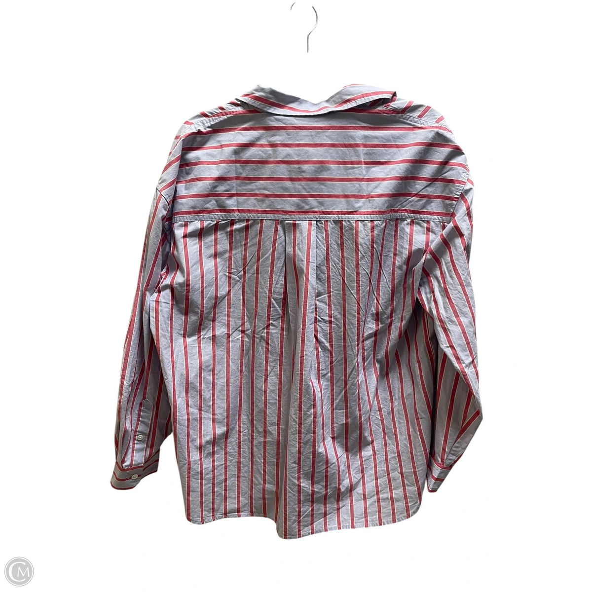 Top Long Sleeve By Madewell In Striped Pattern, Size: L