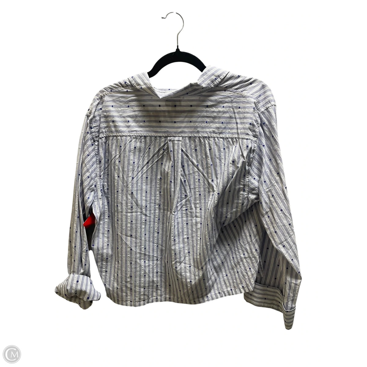 Top Long Sleeve By Aerie In Striped Pattern, Size: M