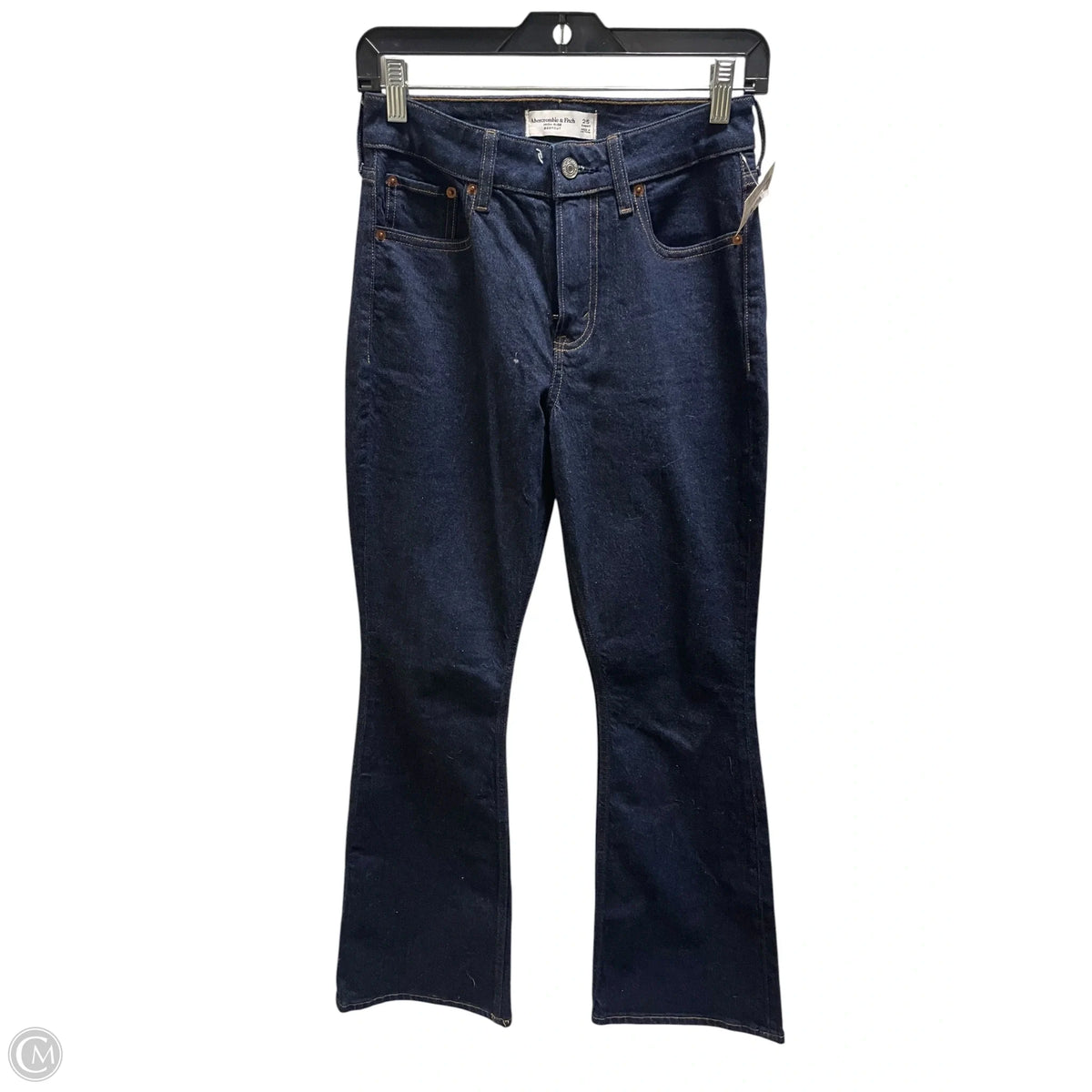 Jeans Straight By Abercrombie And Fitch In Blue Denim, Size: 0