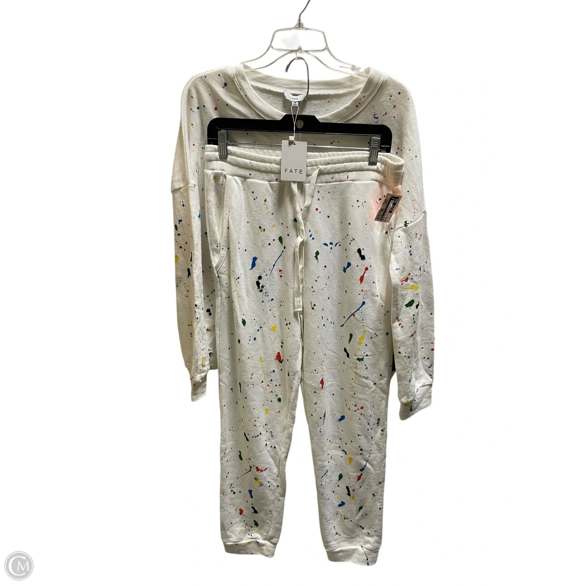 Pants Set 2pc By Fate In White, Size: M