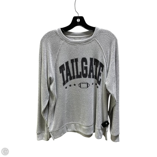 Top Long Sleeve By Thread And Supply In Grey, Size: S