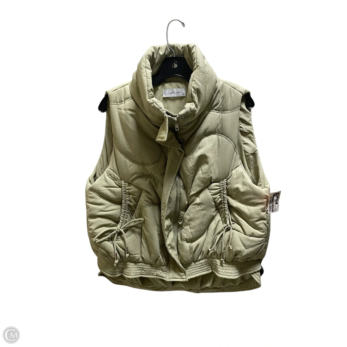 Vest Puffer & Quilted By Clothes Mentor In Green, Size: M