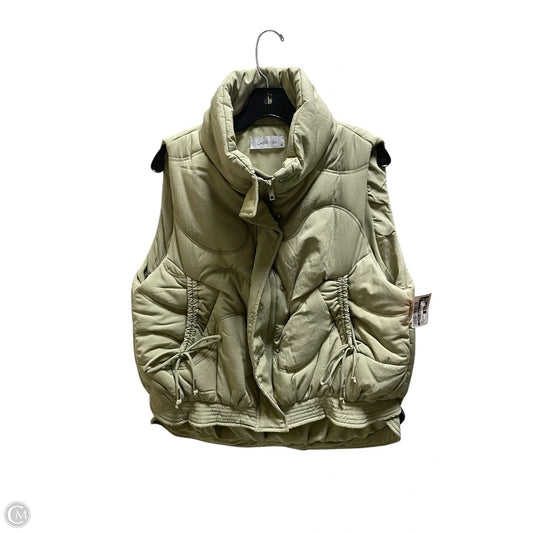 Vest Puffer & Quilted By Clothes Mentor In Green, Size: M