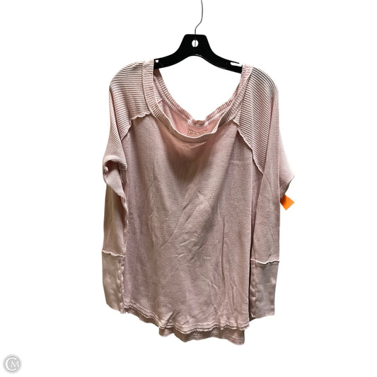Top Long Sleeve By We The Free In Pink, Size: M