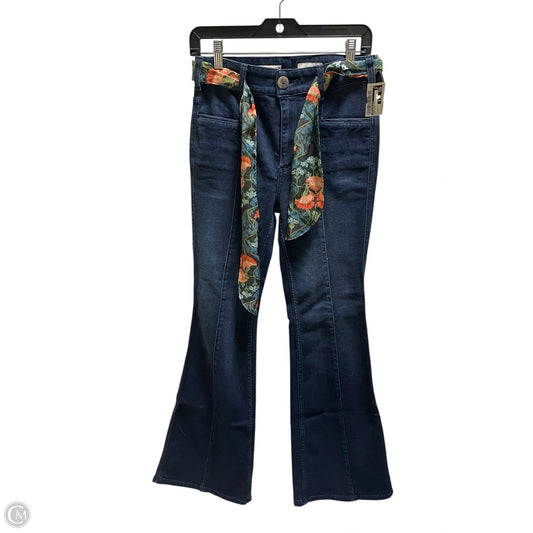 Jeans Boot Cut By Anthropologie In Blue Denim, Size: 4