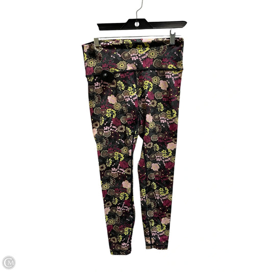 Athletic Leggings By Lululemon In Floral Print, Size: 8