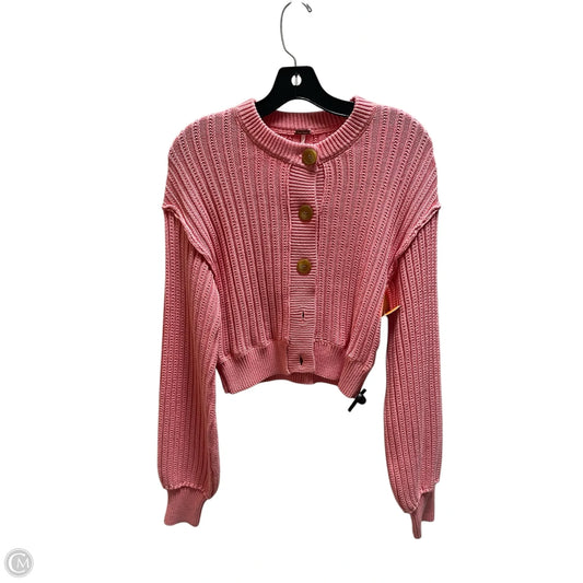Cardigan By Free People In Pink, Size: S