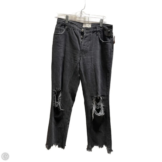 Jeans Straight By We The Free In Black Denim, Size: 4