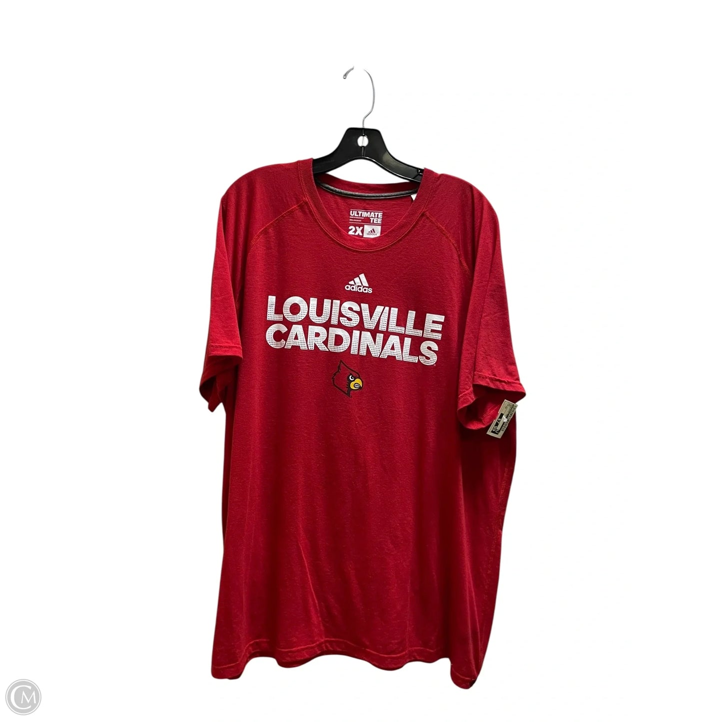 Athletic Top Short Sleeve By Ultimate In Red, Size: 2x