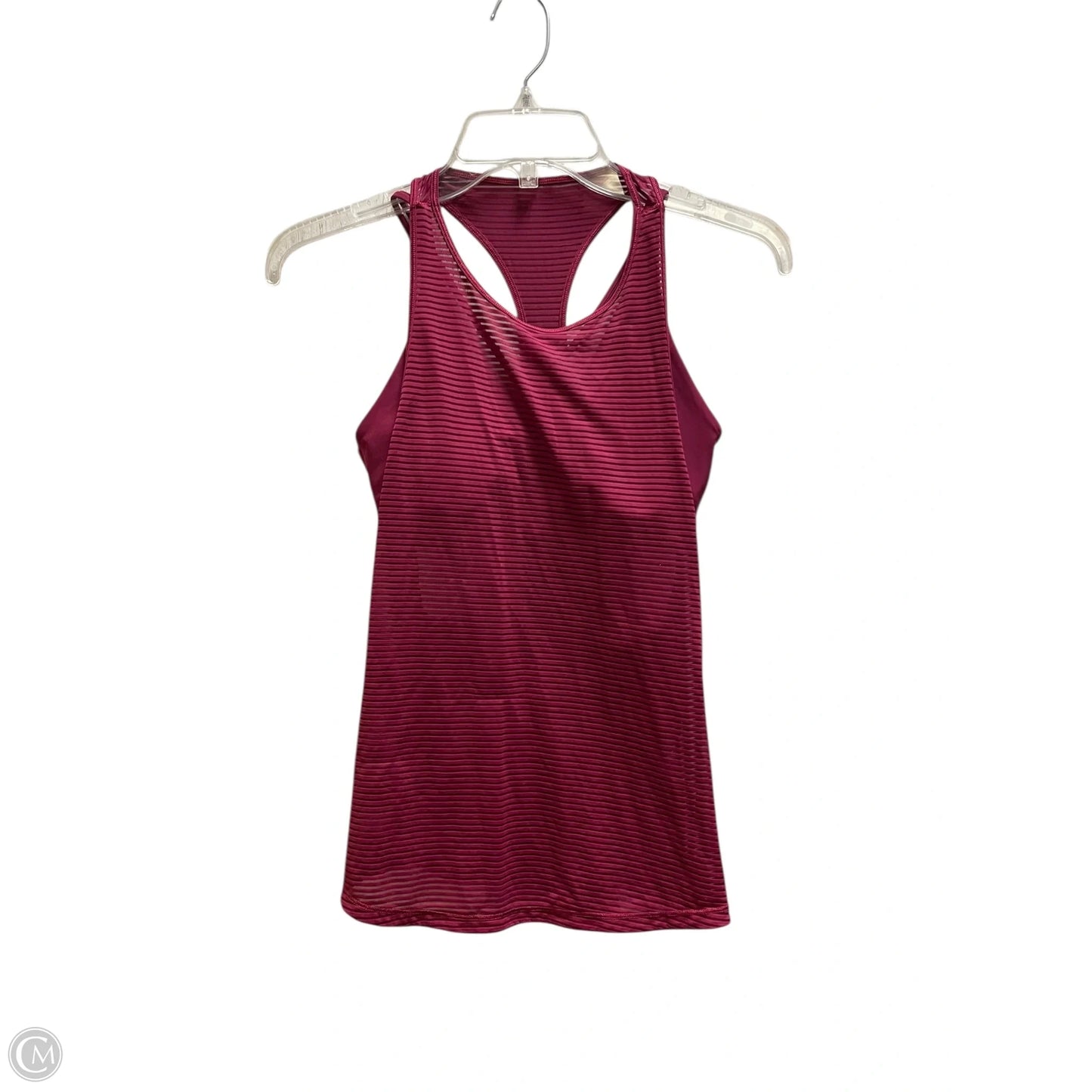 Athletic Tank Top By Lululemon In Maroon, Size: 4