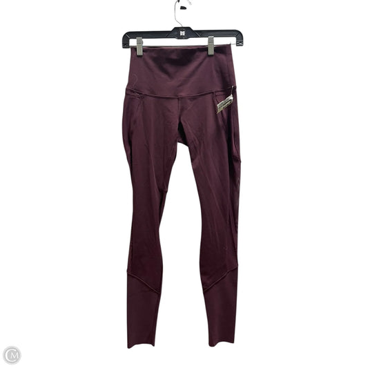 Athletic Leggings By Lululemon In Maroon, Size: 6