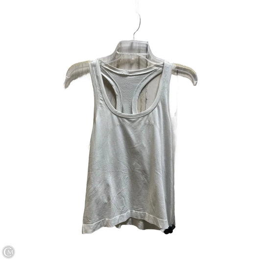 Athletic Tank Top By Lululemon In White, Size: 6
