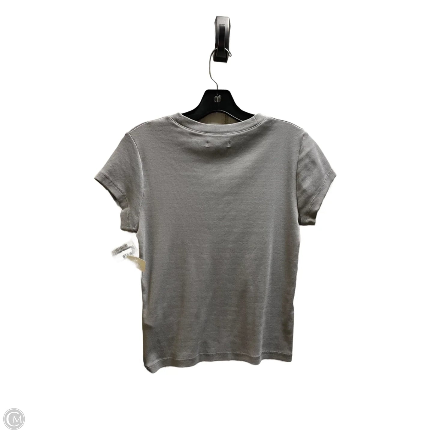 Top Short Sleeve By Madewell In Grey, Size: M