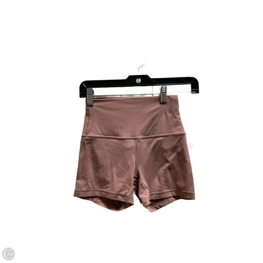 Athletic Shorts By Lululemon In Pink, Size: Xxs