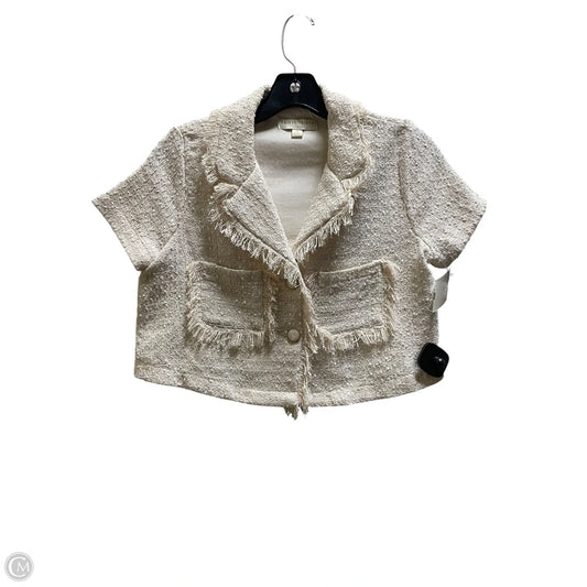 Top Short Sleeve By Clothes Mentor In Cream, Size: S