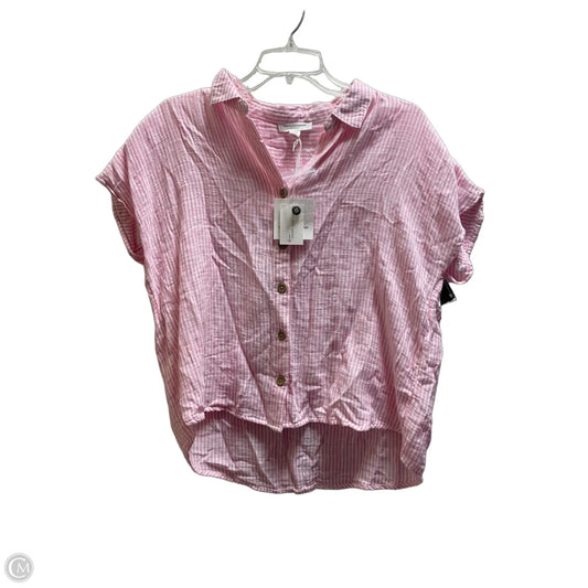 Top Short Sleeve By Beachlunchlounge In Pink, Size: L