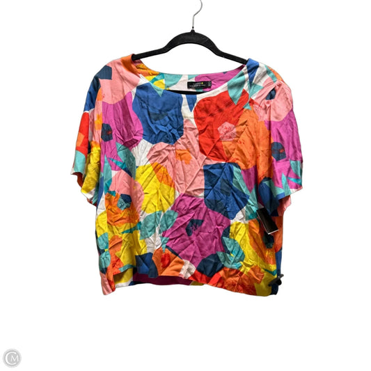 Top Short Sleeve Designer By Kate Spade In Multi-colored, Size: L