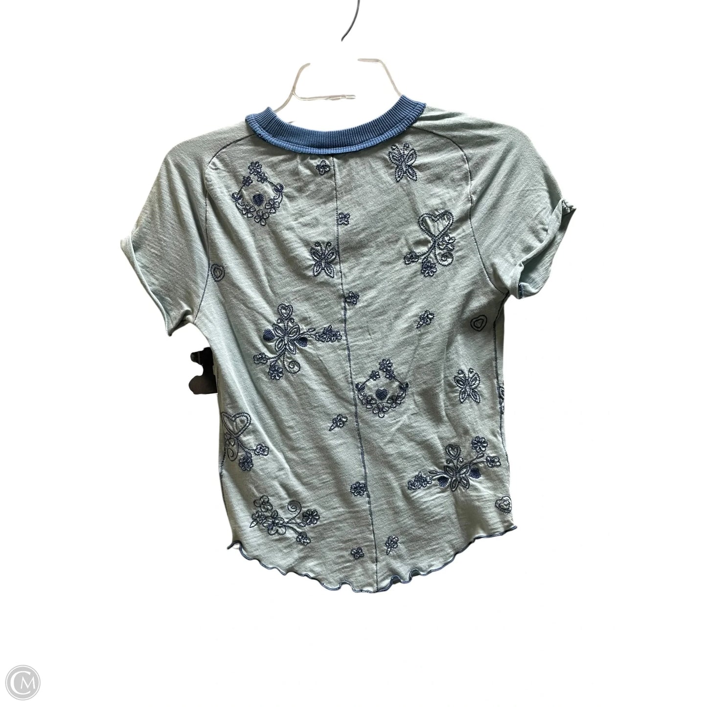 Top Short Sleeve By Free People In Blue, Size: Xs
