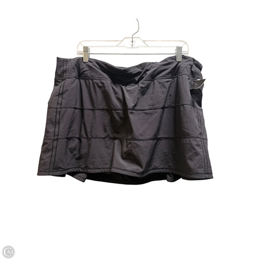 Athletic Skirt By Lululemon In Black, Size: 16