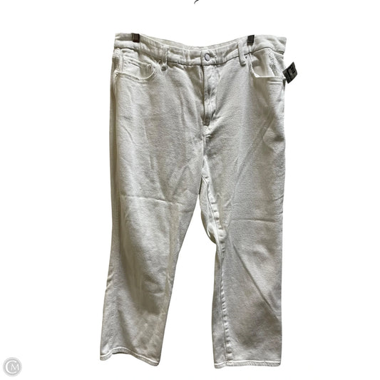 Jeans Straight By Good American In White, Size: 16