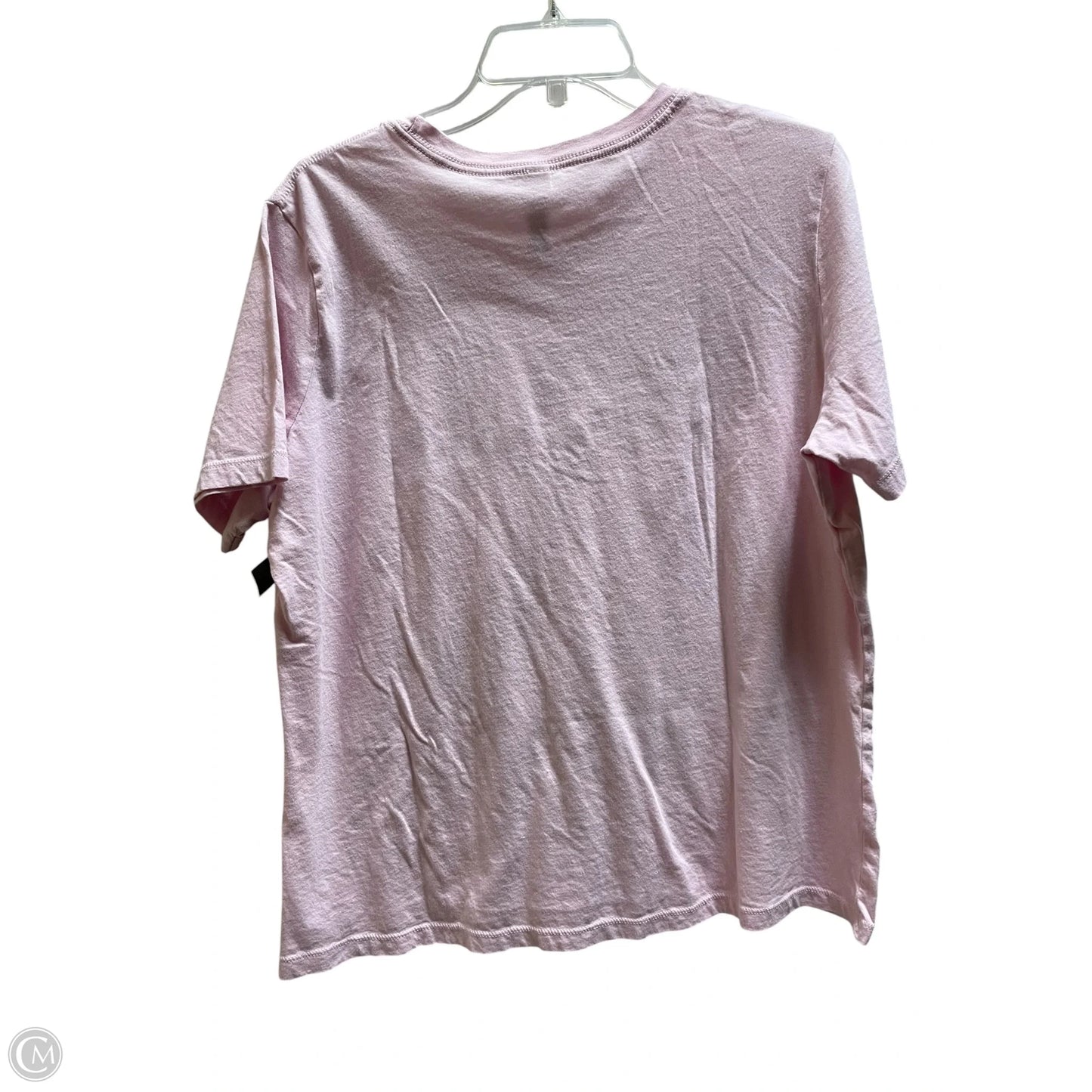 Top Short Sleeve By Bella + Canvas In Pink, Size: Xl
