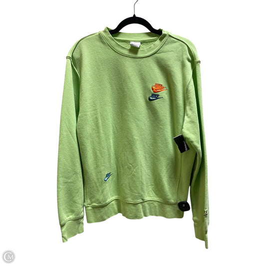 Sweatshirt Crewneck By Nike In Green, Size: S