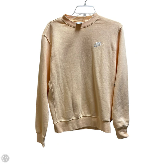 Sweatshirt Crewneck By Nike In Orange, Size: S