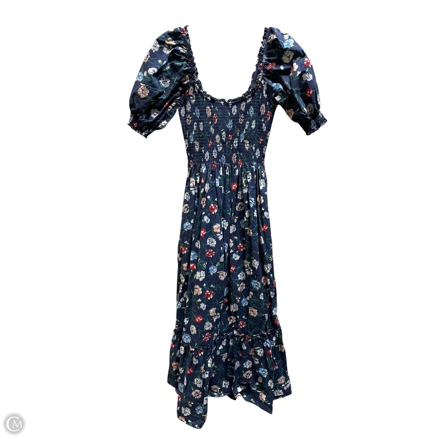 Dress Casual Midi By Cmb In Blue, Size: Xs