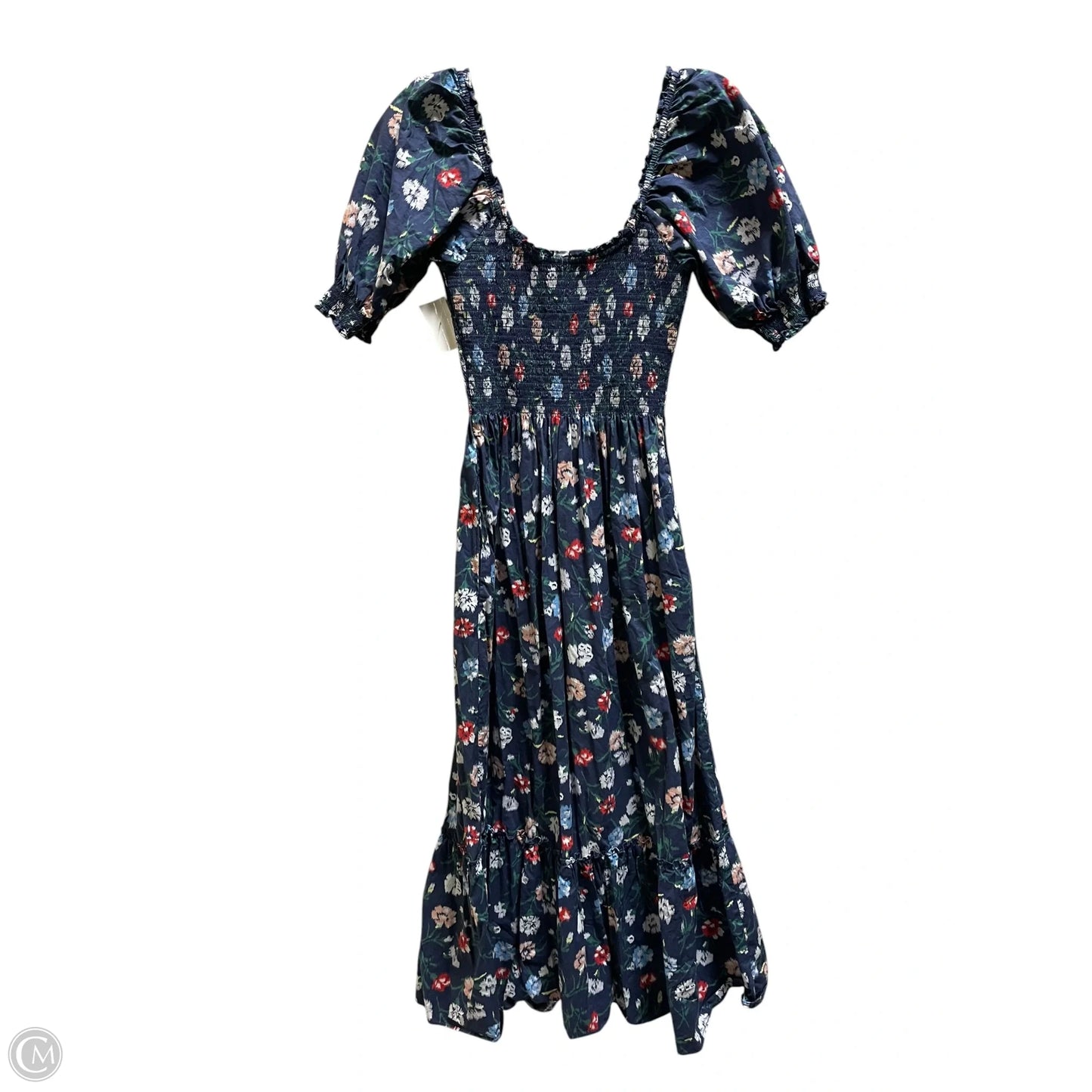 Dress Casual Midi By Cmb In Blue, Size: Xs