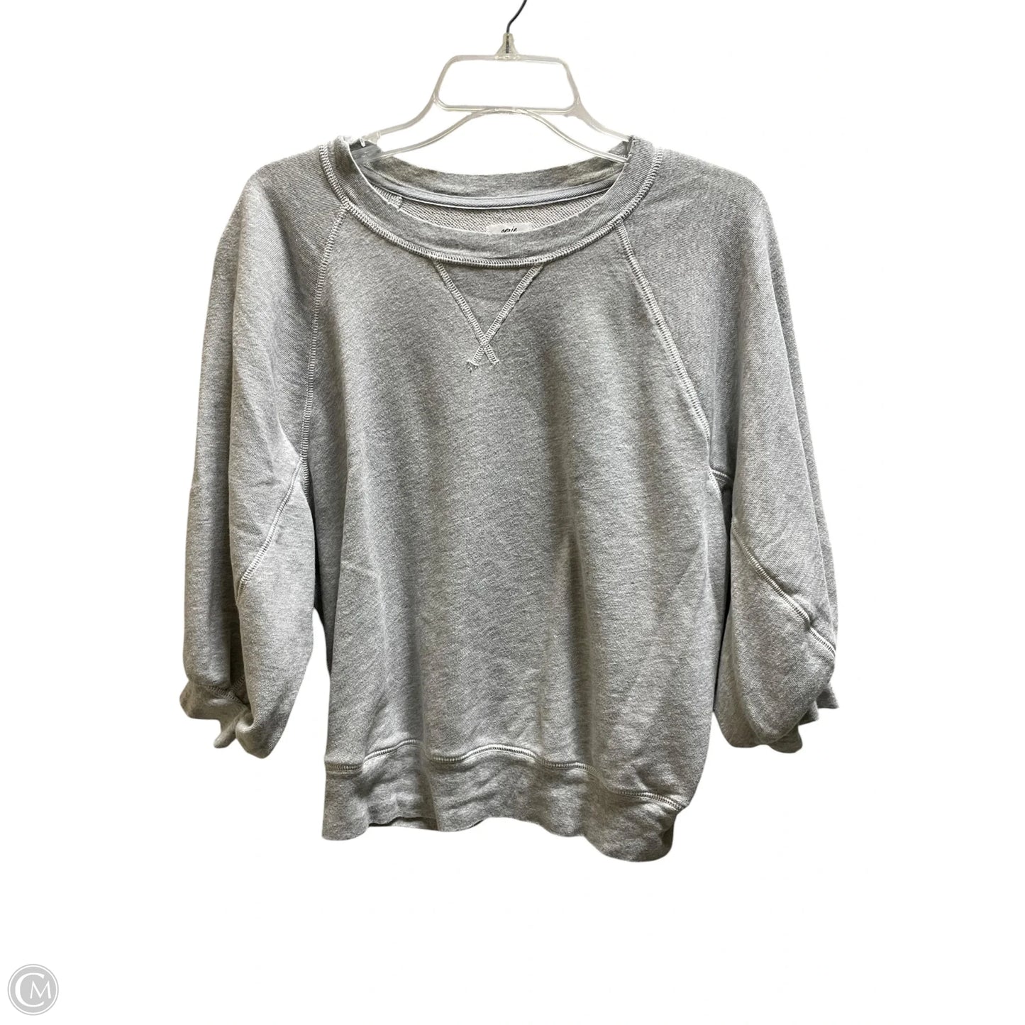 Top Long Sleeve By Aerie In Grey, Size: M