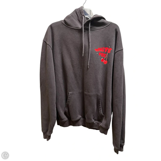 Sweatshirt Hoodie By White Fox In Grey, Size: L