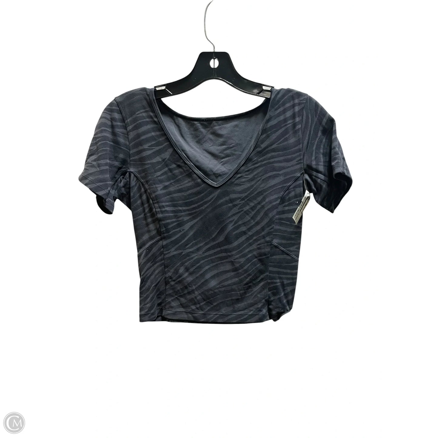 Athletic Top Short Sleeve By Lululemon In Animal Print, Size: 4