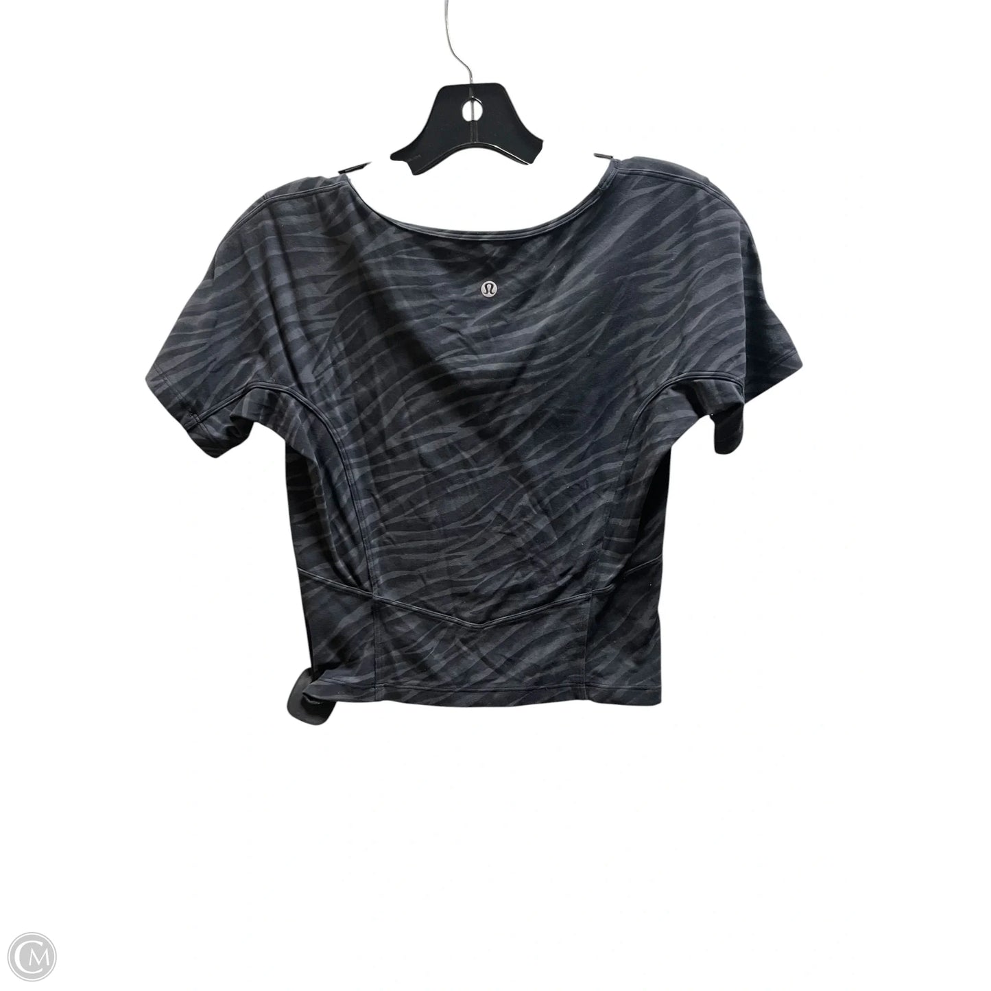 Athletic Top Short Sleeve By Lululemon In Animal Print, Size: 4