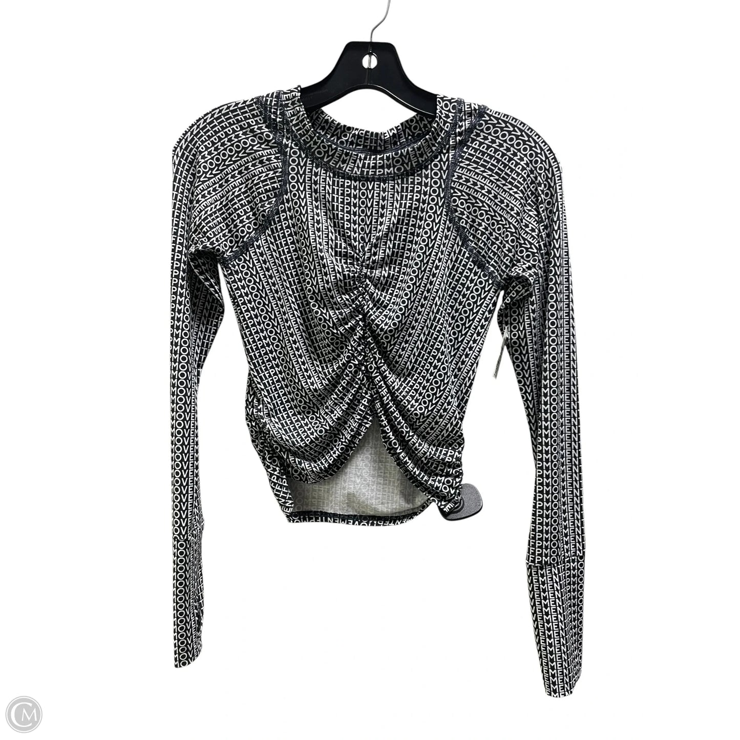 Athletic Top Long Sleeve Collar By Free People In Black, Size: Xs
