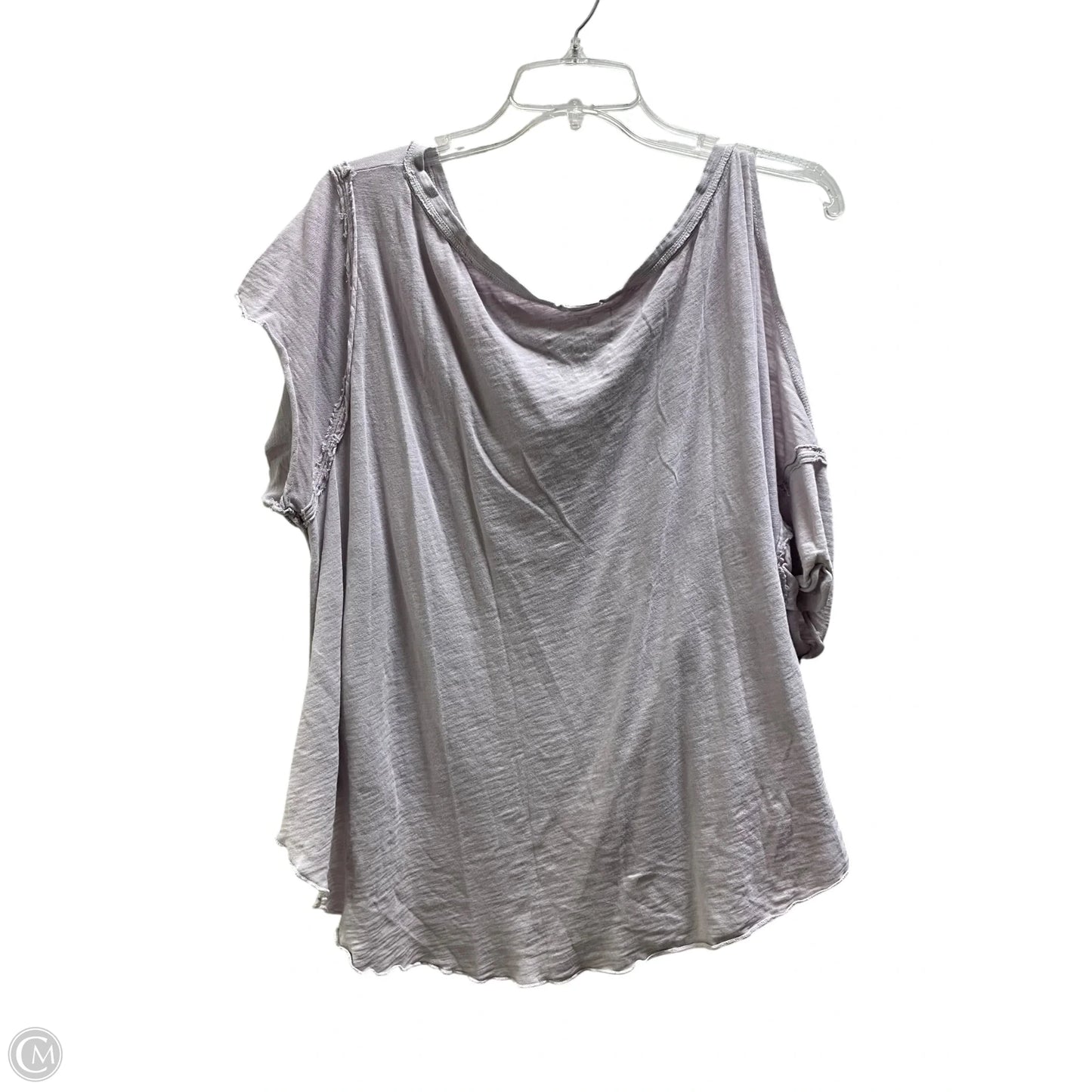 Top Short Sleeve By Free People In Purple, Size: L