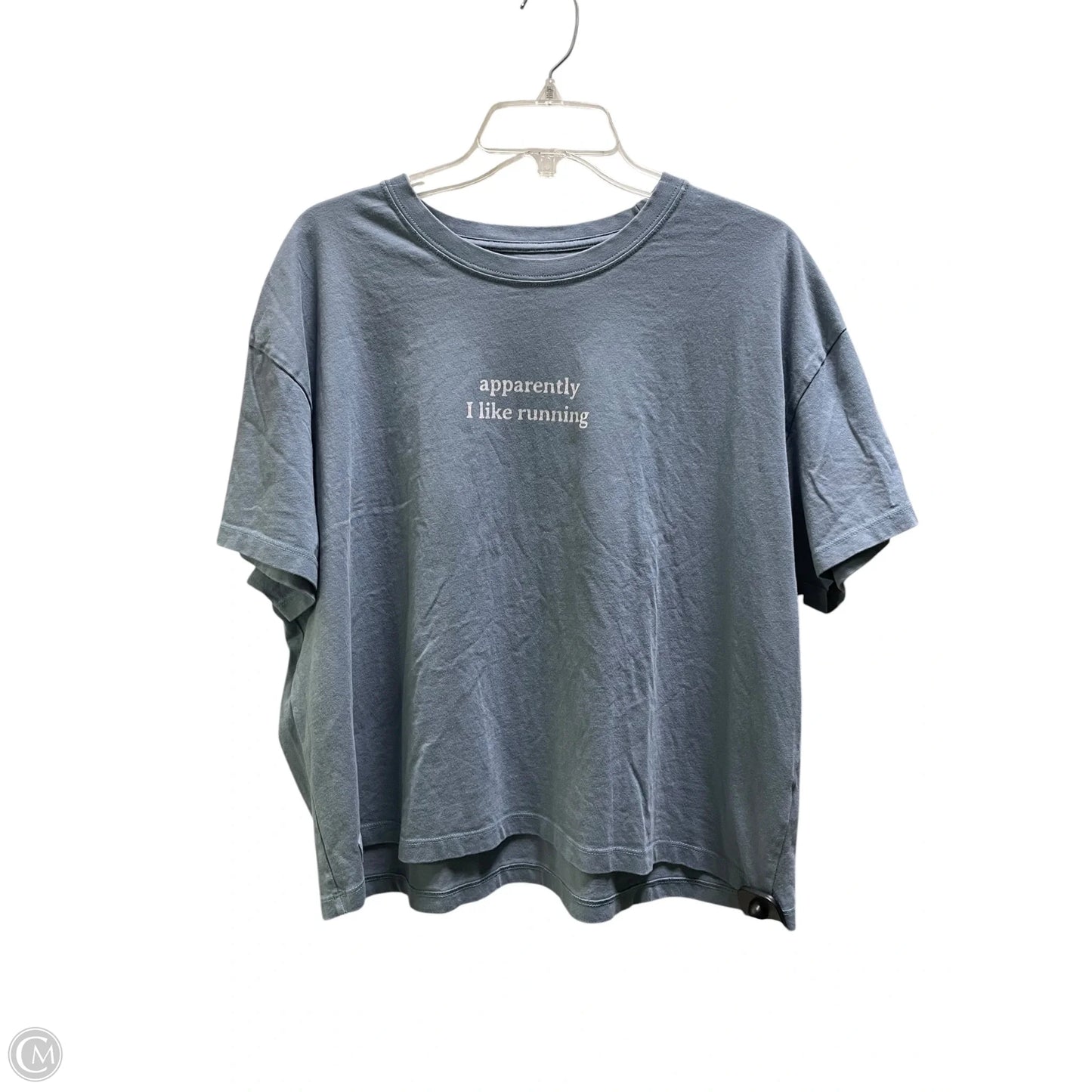 Top Short Sleeve By Life Is Good In Blue, Size: Xl