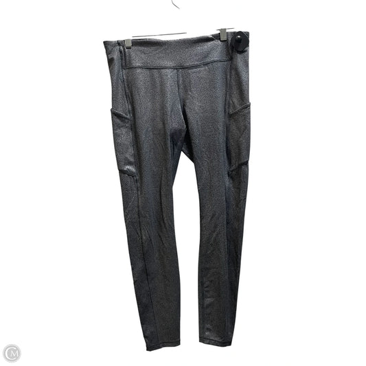 Athletic Leggings By Lululemon In Silver, Size: 10