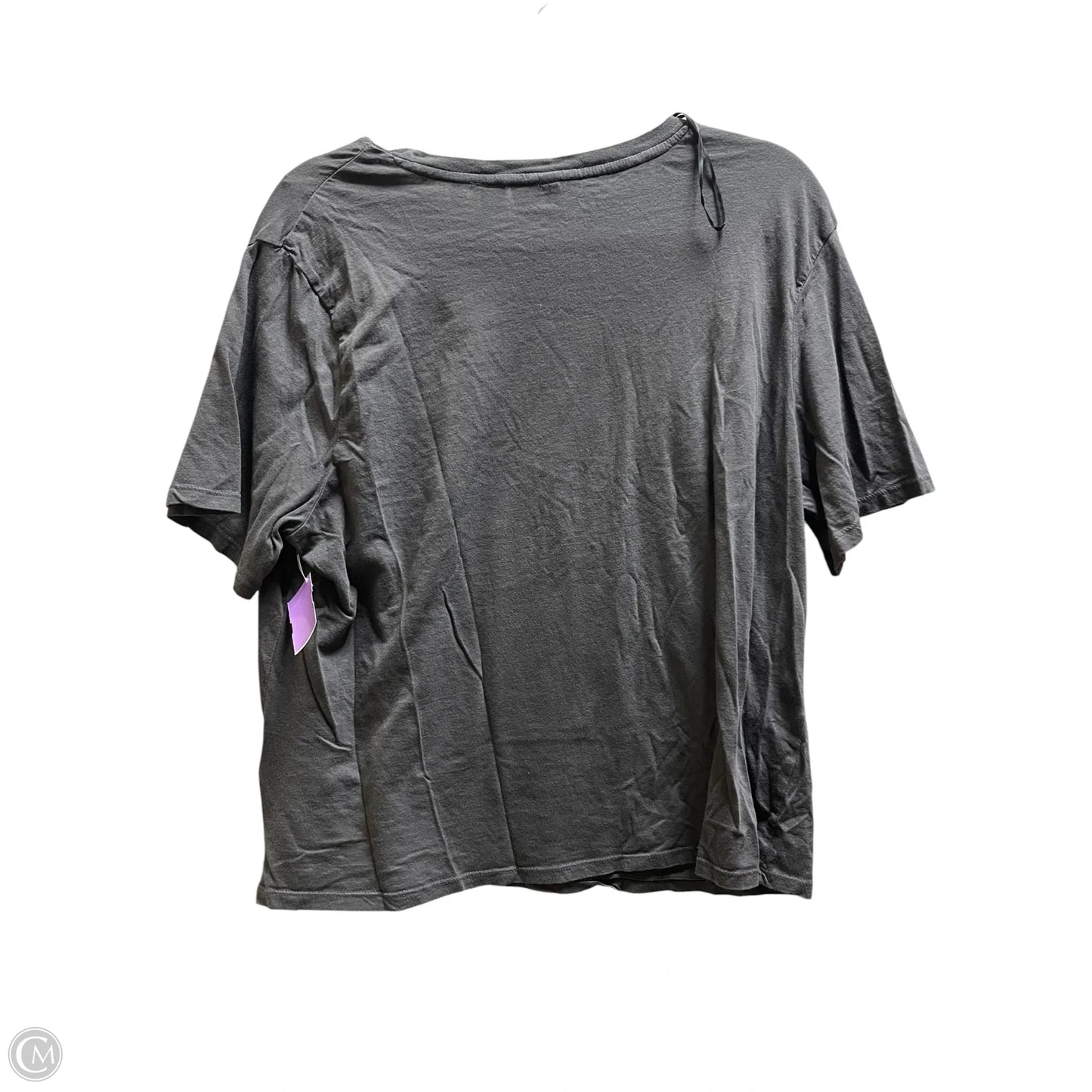 Top Short Sleeve By Divided In Grey, Size: L
