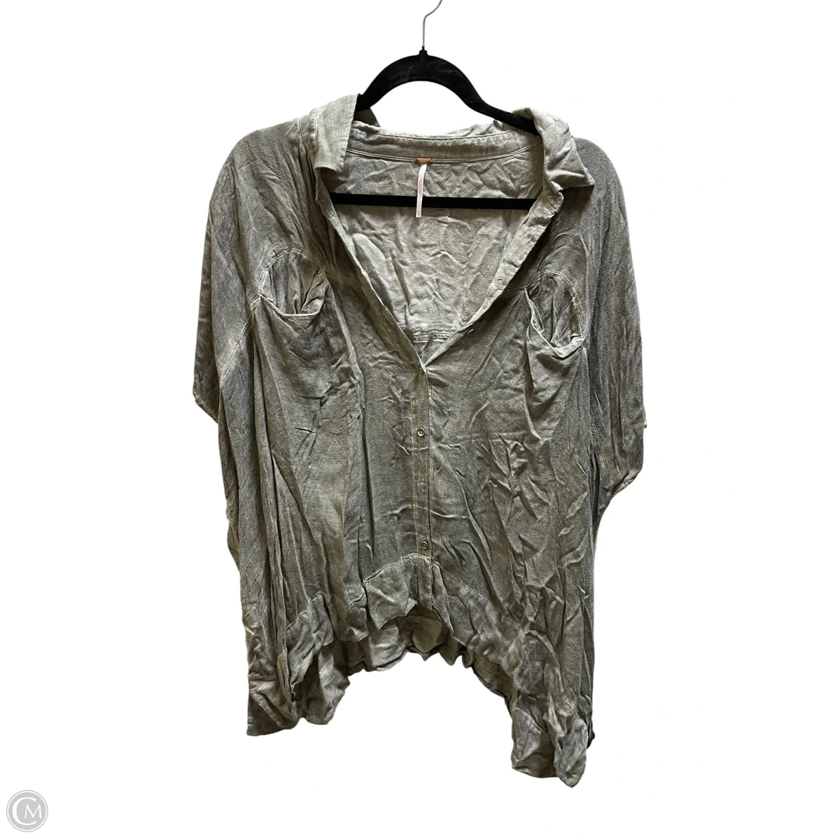 Top Short Sleeve By Free People In Green, Size: L