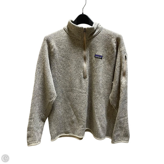 Jacket Fleece By Patagonia In Tan, Size: Xl