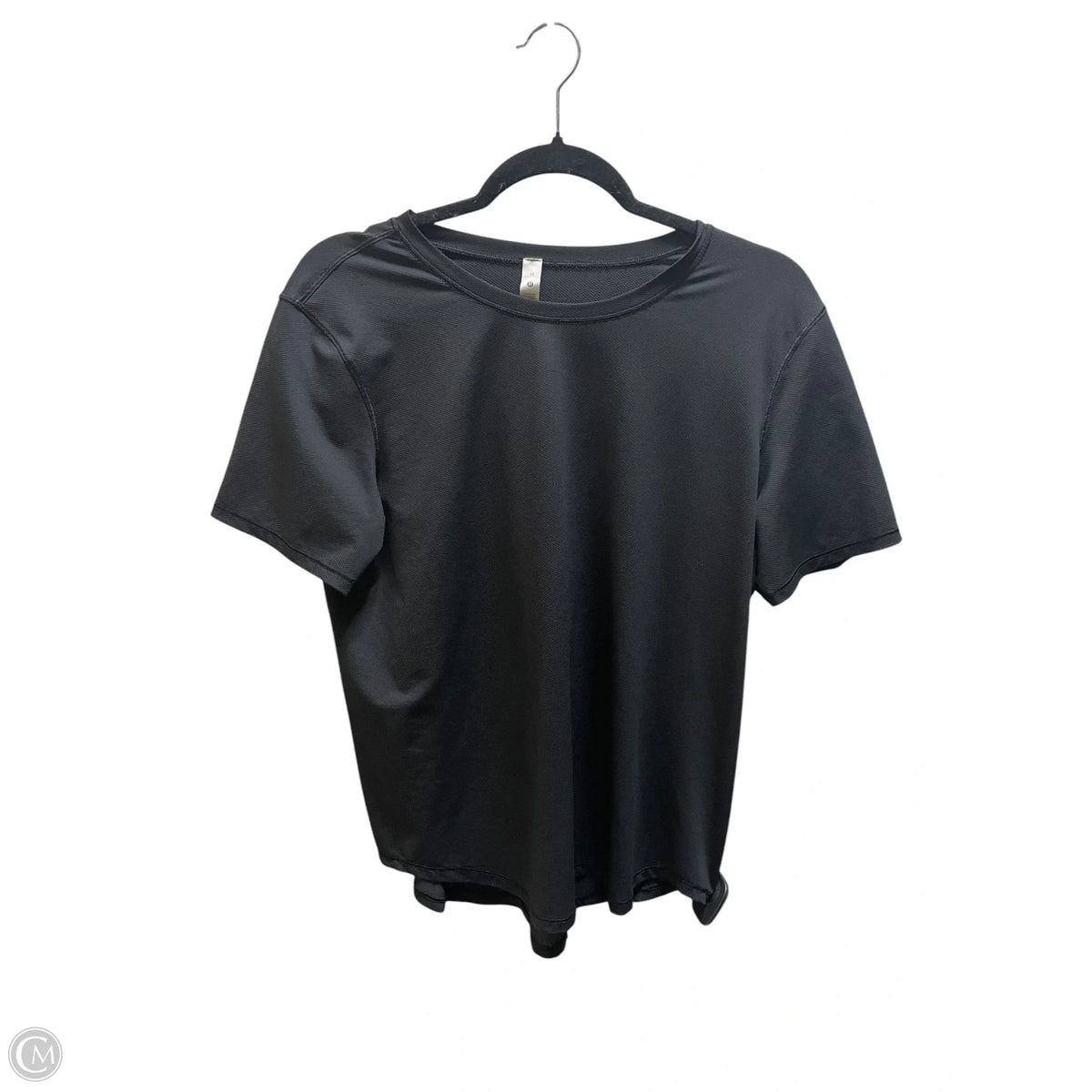 Athletic Top Short Sleeve By Lululemon In Black, Size: 10