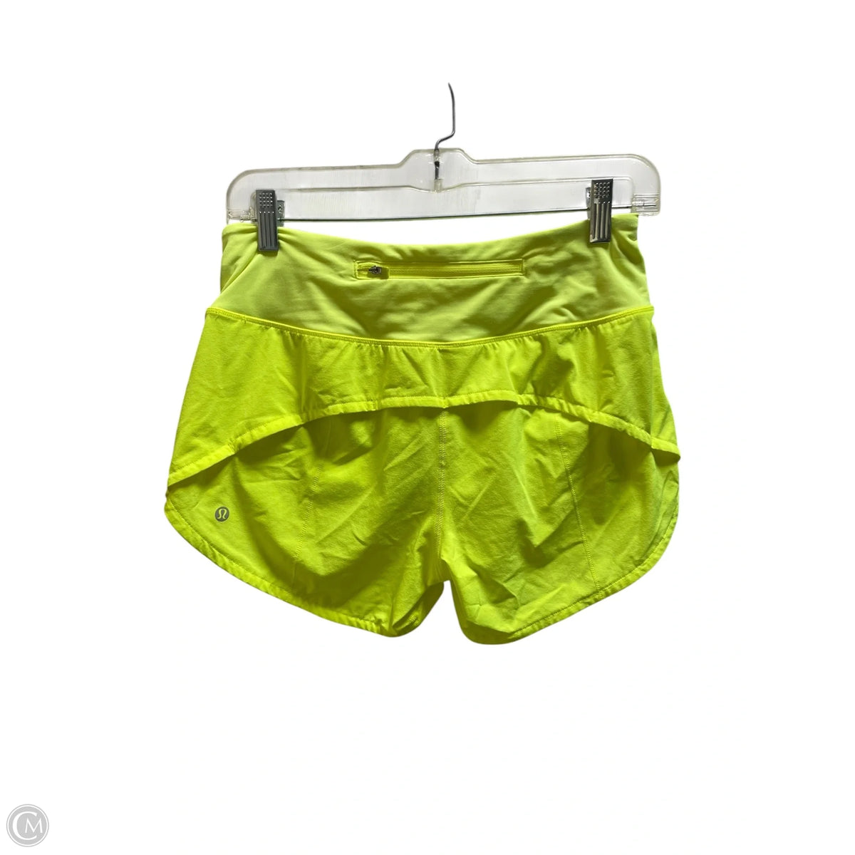 Athletic Shorts By Lululemon In Yellow, Size: 4
