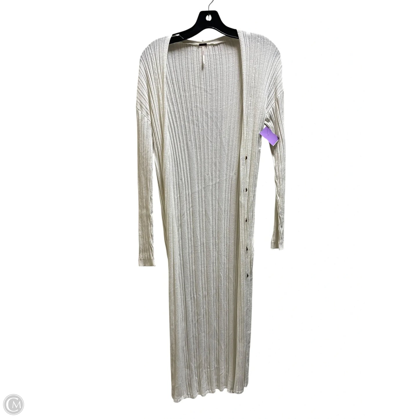 Sweater Cardigan By Free People In Cream, Size: Xs