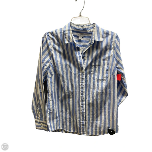 Top Long Sleeve By J. Crew In Striped Pattern, Size: M