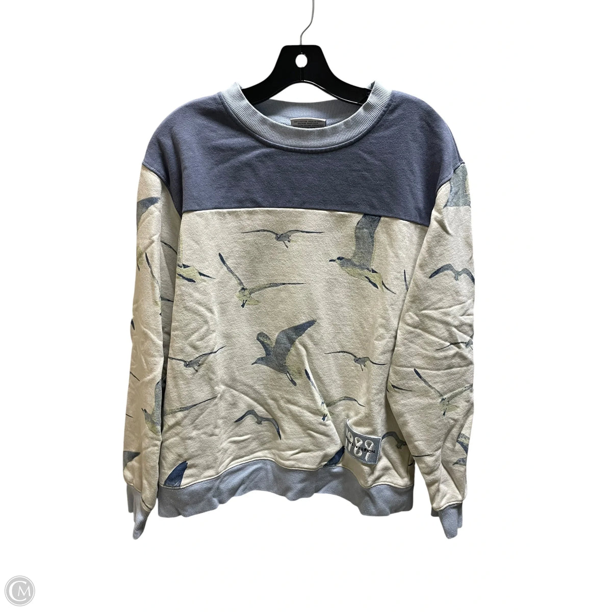 Sweatshirt Crewneck By Clothes Mentor In Blue, Size: M
