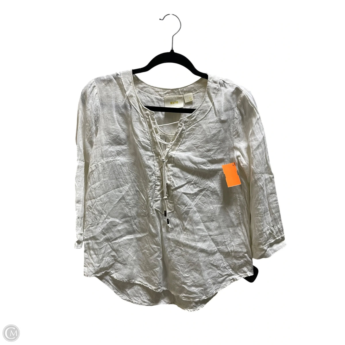 Top Long Sleeve By Maeve In Cream, Size: Xs